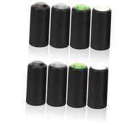 NUOBESTY 8 pièces Microphone Battery Screw Cover Set Compatible With Wireless Mics Easy Install Color Coded Replacement Caps