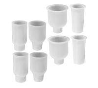 NUOBESTY 8 Pièces Moule Silicone pour Vase de Fleurs pour Diy Fabrication Durable et Facile à Démouler pour Décorations Personnalisées et Spéciaux