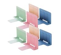 NUOBESTY 8 Pièces Séparateurs De Tiroirs Pour Congélateur Et Armoire Cloisons De Rangement En Pp Multifonction Pour Organiser Aliments Et Vêtements 6.50X5.12X3.94In