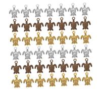 NUOBESTY 80 Pièces Charmes Animal pour Création de Bijoux Accessoires de Fabrication pour Colliers Bracelets et Porte Clés Style Rétro