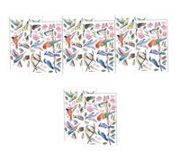 NUOBESTY 8feuilles Autocollants Anti-collision Pour Fenêtres Décorations Hummingbird Set De Stickers Muraux Avec Oiseaux Et Design Élégant Pour Salon Et Chambre