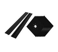 NUOBESTY 8pièces Couvercle De Protection Pour Plaque De Cuisson à Gaz Protecteur De Couvercle De Cuisinière De Brûleur à Gaz Réutilisable Facile à Nettoyer