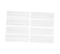 NUOBESTY 8pièces Pochoirs Dessin Peinture Plastique Écologique Pochoir Alphabet Vague Et Chiffres Résistant à Eau Pour Scrapbooking Projets Scolaires Et Loisirs Créatifs