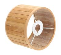 NUOBESTY Abat-jour Bambou Tressé Petit pour Lampe de Bureau Abat-jour Vintage Élégant pour Intérieur Luminaire de Table Simple et Raffiné Compatible Petite Lampe Chevet