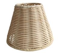 NUOBESTY Abat-jour cloche : Couvercle de lampe vintage en rotin de remplacement pour lampe de table, lampadaire, de chambre, salle à manger, applique murale