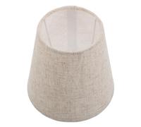 NUOBESTY Abat-Jour Conique en Imitation Lin Beige 14 X 13,5 X 9 CM, Compatible Lampes de Table et Lampadaire, Accessoire Lumineux pour Éclairage d'Ambiance Intérieur