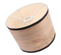 NUOBESTY Abat-jour en Tissu Simple à Motif Bois, Facile à Installer et Résistant la Déformation, pour Lampe de Bureau ou Applique Murale un Bar