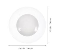 NUOBESTY Abat-Jour en Verre Opaque Blanc Lait Globe Ø10 CM pour Plafonnier Douille G9 Abat-Jour de Rechange Solide et Compatible Diffuseur Lumineux pour Luminaires Suspendus et