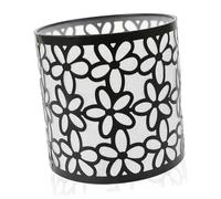 NUOBESTY Abat Jour Fer Noir avec Motif Floral pour Suspension Élégant Éclairage Vintage pour Chambre et Salon