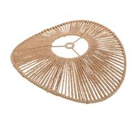 NUOBESTY Abat-jour Suspendu en Rotin Taille 1 Ouverture, Khaki | Structure Métallique Interne, Papier Tressé, Montage Facile, Forme Stable, pour Foyer et Salle à Manger