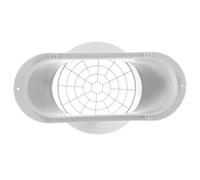 NUOBESTY Accessoire Climatisation Mobile Adaptateur de Tuyau D’évacuation pour Climatiseur, Raccord D’échappement avec Filet, Plastique, Bouche Plate, 1 Set