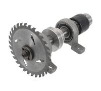 NUOBESTY Accessoire pour Machine à Bois en Acier Argenté, Composant D'axe pour Scie à Table, Adapté Travail du Perçage Tour Rotatif Remplacement Facile