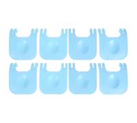 NUOBESTY Accessoires de Fixation pour Cage à Lapin et Hamster, 8 Clips Résistants en Polypropylène, Fixation Fiable sans Perçage, pour Cages de Petits Animaux