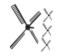 NUOBESTY Accessoires pour Moulin à Vent de Jardin Grosse Taille, Pièces en Plastique Résistantes et Étanches, Feuilles D'éolienne Rotatives pour Décoration Extérieure Solaire