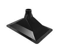 NUOBESTY Adaptateur de Haut-parleur Cornet à Filetage Interne 26 Mm en Plastique Noir pour Enceinte Extérieure et Scène, Compatible Polyvalent pour Conférence et Cabinet Audio