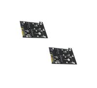 NUOBESTY Adaptateur Msata Double vers Sata3 Ssd pour Ordinateur Portable Et Bureau, Convertisseur Mini Msata 2 Ports, Compatible Disques Ssd, Design Compact Et Pratique, Utilisation Polyvalente