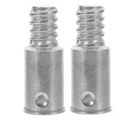 NUOBESTY Adaptateurs De Manche Filetés 2Pcs Argent En Alliage D'Aluminium Pour Balais Et Brosses Nettoyage Domestique Et Usage Commercial