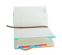 NUOBESTY Agenda Journalier 2027 en Similicuir Vert avec Pages Anti-encre et Planification Rapide, Format A5 Structuré pour Bureau et Gestion des Tâches