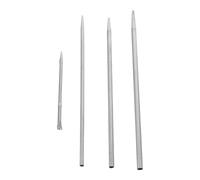 NUOBESTY Aiguille à Lacer en Acier Inoxydable 4 Pièces 2,5/3/3,5 Mm pour Lacets de Chaussures et Paracorde, Outil Compact pour Chaussures de Sport et Bricolage