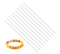 NUOBESTY Aiguilles à Perler 10 Pièces pour Création de Colliers DIY, Outils Pratiques Utilisables Fils de Différentes Épaisseurs et Activités Artisanales