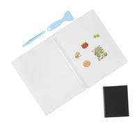 NUOBESTY Album De Collection Autocollants De Rangement Réutilisable Carnet Vierge pour Organiser Autocollants