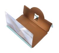 NUOBESTY Amplificateur d'Écran de Téléphone Portable 8 Support pour Garçon et Filles Loupe d'Écran Protection Oculaire Compact pour Films et Jeux Noir