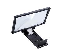 NUOBESTY Amplificateur Écran de Téléphone Portable Pliable Noir Loupe Universelle Définition pour Smartphones Agrandisseur de Films Lectures Faciles
