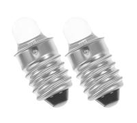 NUOBESTY Ampoules LED pour Lampe Torche 2 Pièces 3V E10 Mini Format Compact Remplacement Facile pour Usage Extérieur et Randonnée