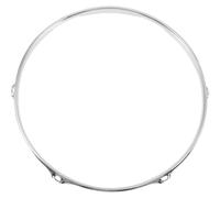 NUOBESTY Anneau de Caisse Claire en Acier Argenté Solide Son Clair et Praticité, Accessoire pour Tambour Snare Drum en Usage Professionnel