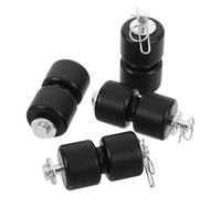 NUOBESTY Anneaux de Rondelle avec Axe à Rouleaux en Alliage D'aluminium Noir, Conception Précise et Support Haute Résistance pour Remorque de Chargement et Porte Arrière de Remorque