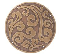NUOBESTY Applique Laiton Sculpté Décoration Vintage pour Portes Et Meubles Appliques Murales Classiques Laiton Couleur Bronze