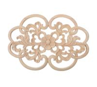 NUOBESTY Applique Murale en Bois Sculpté Rond Style Européen Classique Marron pour Restauration de Meubles et Décoration Murale de Chambre Installation Simple