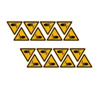 NUOBESTY Autocollant de sécurité pour point de pincement 16PCS - Étiquette d'avertissement de sécurité de la machine pour machines de travail - Vinyle auto-adhésif, haute visibilité, pour