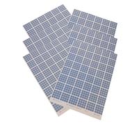 NUOBESTY Autocollants Adhésifs pour Panneaux Solaires 6 Feuilles, Modèles pour Maquettes Architecturales, Décor Miniature de Diorama, Accessoires Solaires pour Kits D’Architecture,