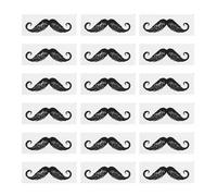 NUOBESTY Autocollants Anti-goutte 100pcs de Modelage de Barbe Noir en Pp Protège-moustaches pour Épilation Nez Cire Adaptés Décoration et DIY