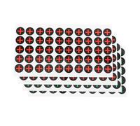 NUOBESTY Autocollants de Polarité Batterie 15 MM Rouges Bleus Autocollants d'Avertissement Électriques Étanches 4 Feuilles Auto-Adhésifs pour Panneaux et Machines Industriels