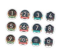 NUOBESTY Autocollants Mensuels pour Nourrissons Autocollants Né pour Étapes Importantes pour Archives De Naissance pour Photos