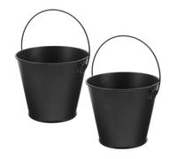 NUOBESTY Bac Récupérateur de Graisse pour Barbecue 2 Pièces 8X105X12 CM en Métal Noir Résistant Haute Température Accessoire la Cuisine en Plein Air pour Collecte Huile et Graisses