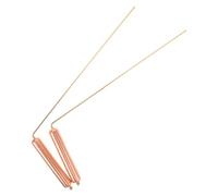 NUOBESTY Baguettes de Sourcier en Cuivre Léger et Polyvalent 2pcs pour Détection Haute Précision pour Chasse aux Fantômes et Localisation de Trésors