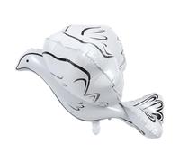 NUOBESTY Ballon Colombe 4d en Aluminium Blanc Ballon de Fête Mariage 1 Pièce Accessoire Décoration pour Cérémonie Extérieur Commémoratif Jardin
