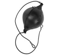 NUOBESTY Ballon de Boxe Suspendu de Poire pour Entraînement | PU Noir, Coutures Renforcées et Cordon Suspendre, Rythme, Coordination Main-œil, Gym et Mma