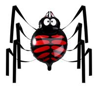 NUOBESTY Ballon Géant En Forme D'Araignée Pour Halloween - Décoration Effrayante En Forme D'Araignée Gonflable En Aluminium Suspendue Pour Les Décorations De Fête D'Halloween