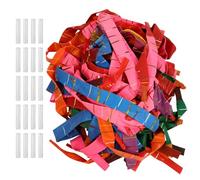 NUOBESTY Ballons Fusées en Latex avec Pailles 1 Set pour Fêtes et Activités Scientifiques