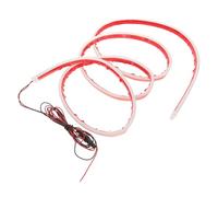 NUOBESTY Bande Lumineuse LED Blanche 1,8 M pour Capot de Voiture, Feux de Jour Dynamiques à Effet Balayage, Bande Flexible en Silicone sans Grain, Éclairage Décoratif pour Automobile