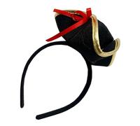 NUOBESTY Bandeau Chapeau de Pirate Femme Doré Accessoire Cosplay et Fête Serrage- Élastique pour Costume Carnaval et Jeu de Rôle Décoration Cheveux pour Festivals et Photos