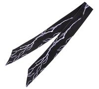 NUOBESTY Bandeau Élastique pour Femmes Motif Éclair Noir, Bandeau Bandana Absorbant la Transpiration, Extensible et Confortable pour Sport, Yoga et Course à Pied