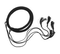 NUOBESTY Bandeau Turban Arabe pour Homme en Laine Noire Pompons Tressés Taille 54 CM Accessoire Traditionnel Shemagh de Dubaï Foulard Shemagh Moyen-Orient pour Fêtes et Usage Quotidien