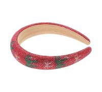 NUOBESTY Bandeaux de Noël Strass Bandeaux Rembourrés de Noël Accessoires de Coiffure Festifs Strass Bijoux de Cheveux