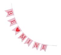 NUOBESTY Bannière Cœur Be Mine pour Saint-valentin et Mariage Décoration Romantique Suspendue pour Anniversaires Fiançailles et Fêtes Installation Facile pour Maison et Bureau