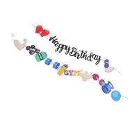 NUOBESTY Bannière D'anniversaire Haltérophilie en Papier Léger et Portable pour Décoration de Salle de Sport, pour Fêtes Salles de Gym Polyvalentes et Studios de Cours Collectifs